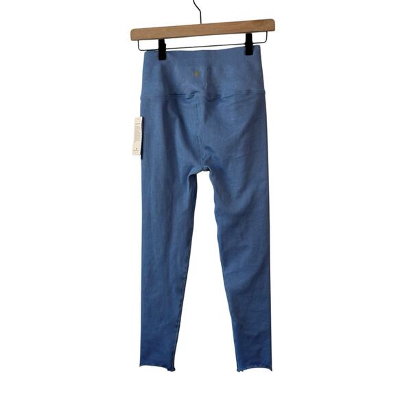 Spiritual Gangster Womens Love Sculpt Legging XS Blue Small 7/8 Ruffle New - Picture 6 of 8